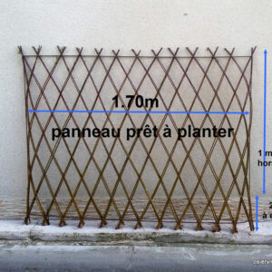 Panneau tressé prêt à planter 1.70 m de long